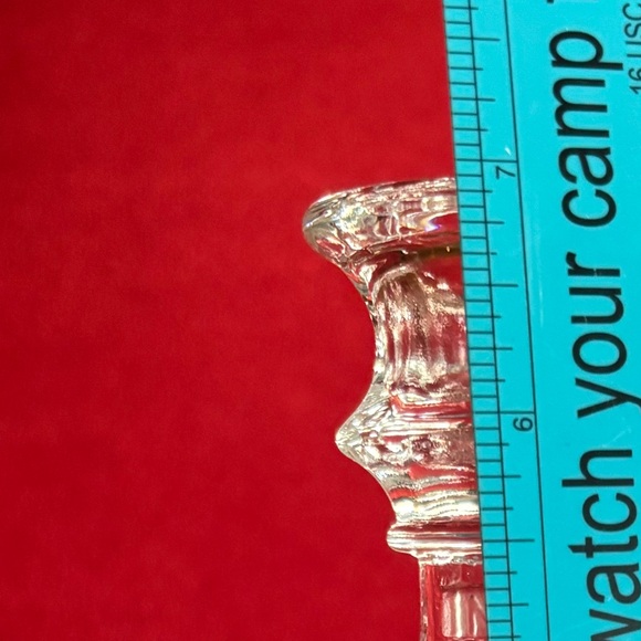 Home Interiors Glass Crucifix Candle Holder - Picture 2 of 8